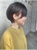 ショートbob styleインナーカラーピンクベージュ☆