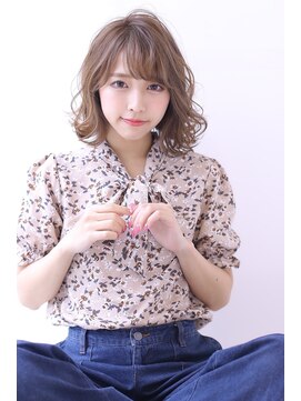 オーロ 宝塚店(ORO) 20代30代40代50代デジタルパーマくすみブルーミニウルフ