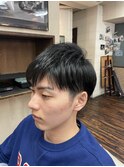 朝を楽に!ナチュラル前髪ストレートパーマスタイル/メンズ