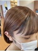 前髪インナーカラー 仕事されてる方用