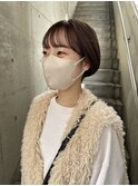 透明感カラー ショート 福岡 天神 薬院 20代