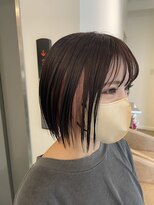 アヴァンスアンス 広島袋町店(AVANCE.ens)&nbsp;インナーカラー　ピンクベージュ