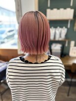 ヘアーホームイロ(Hair Home IRO)&nbsp;ミニボブ×ハイトーンペールピンク