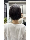 大人丸みショート/前髪あり/30代ショート