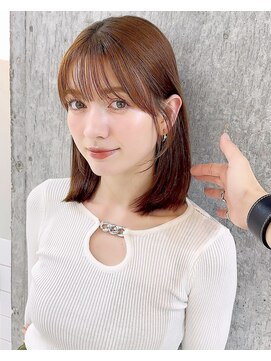 ルームバイシー 新宿(Loom. by Sea) 韓国風前髪×レイヤーカット【髪質改善/新宿/レイヤーカット】