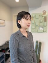 アンドチル 渋谷(AND CHILL)&nbsp;ミニボブ/耳かけボブ/ブルーブラック　渋谷