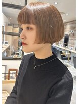 ラボヌールヘアー 札幌店(La Bonheur hair etoile) 【熊澤】ミニボブ×刈り上げ
