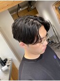 毛流れセンターパート