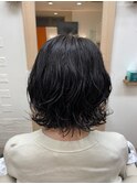 ボブパーマ/ゆるふわ/フレンチカジュアル/20代30代40代50代/小顔