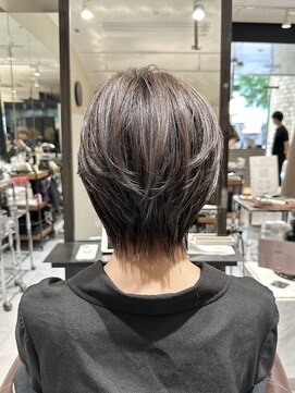 ラボー ノースプラザ店(LA'BO) 【LA'BO三浦】クールな印象◎襟足長めショート×ハイライト