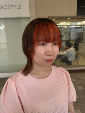 ミルクティー(Milk TEA) インナーオレンジ＆ウルフカット