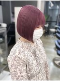 ◎ブリーチありピンクラベンダーボブ