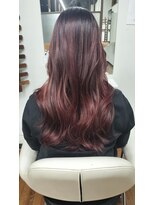 ヘアメイク オレンジトレ(Hair Make ORANGE tre)&nbsp;ロングレイヤー　チェリーピンク