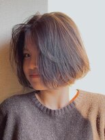 ニュイ(NUIT)&nbsp;ショートボブ韓国丸みショートカットミルクティーベージュカラー