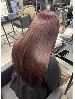 シエンゴールド(CIEN gold)&nbsp;ワインレッドカラー/赤髪/髪質改善トリートメント#浜松駅#カラー