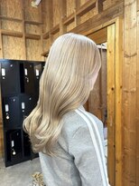 アフターニュース 新潟(afternews)&nbsp;ホワイトブロンド/ダブルカラー/ケアブリーチ/髪質改善/新潟