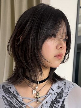ジアン テラス(GIEN TERRASSE) レイヤーボブ#韓国ヘアフェイスレイヤー韓国レイヤーウルフ/岸本