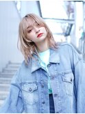 【GEEKS渋谷】レイヤー/大人可愛い/ウルフ/アッシュ/ベージュ/夏
