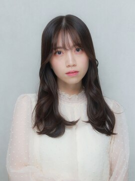 ララルーモ 渋谷公園通り店(LaLarOomo) ２WAY前髪×韓国ウエーブカールメルティカラー