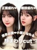前髪顔まわり韓国ヘアレイヤーカットサイドバンク2wayバンク韓国