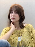 ミディアムレイヤー×透明感ブラウン