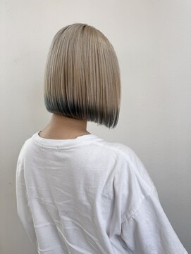 ヘアーデザイン アコースティック(Hair Design ACOUSTIC) エンドカラー/アイスブルー