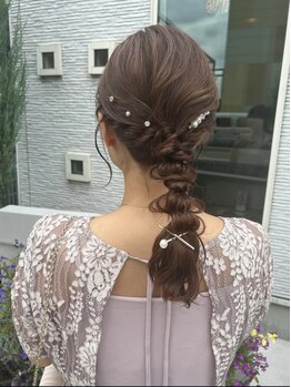 ビーチ 土呂店(Beach)の写真/【土呂駅東口4分】≪ヘアセット¥5500≫かわいいセットが人気の秘密★どんなヘアセットもBeachにお任せ☆