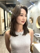 ソルトウォーター(SALT WATER) オリーブグレージュ/ケアブリーチ/ダブルカラー恵比寿/代官山