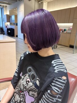 ソトエアンドマーブ 久喜店(SOTOE&marbb) 色落ちが可愛いパープル/成人式/ダブルカラー/ブリーチ