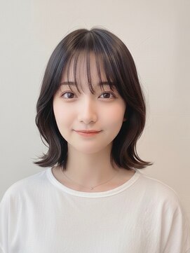 輪郭補正効果が人気 ひし形シルエット【トレンド くびれボブ】 