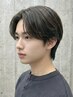 【真っ直ぐじゃない、がちょうどいい。】カット+曲がる縮毛矯正(メンズカット