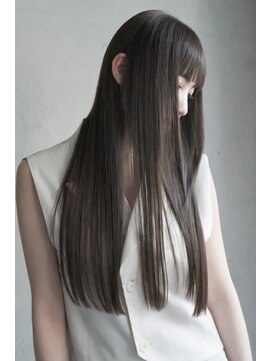 クワイア 川崎店(0choir) 着物ヘア/ダークアッシュ/ミディアムレイヤーカット/川崎