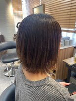 ヘアリゾート粋 トゥジュ 池袋東口店(tujuh) 透明感ブラウンベージュ/レイヤーカット/ミディアム