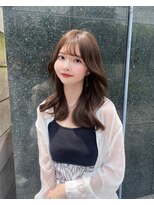 マインバイアフロートギンザ(MYNE by AFLOAT GINZA)&nbsp;くびれヘア/色気/顔まわりカット/後れ毛/アッシュベージュ