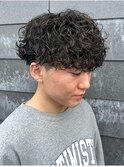 メンズマッシュパーマ波巻きスパイラルパーマニュアンスパーマ