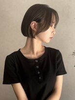 スール(seul) 韓国風タッセルボブ×ブリーチなしベージュ