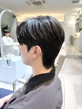 ノラ ウメダ(NORA UMEDA) 韓国ヘア ダウンパーマ×毛流れマッシュ×リーフカット