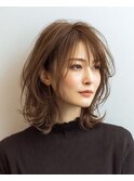 ミディアムレイヤー×白髪ぼかしカラー30代40代50代60代