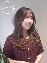 パーチ(perch) 軽やかロングレイヤー×骨格補正おくれ毛