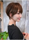 ショートヘア/分け目なし/イメチェン/30代40代50代60代/表参道