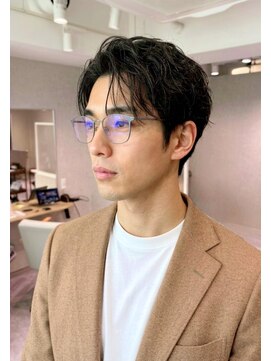 ミーク(meak) 大人カジュアルセンターパートニュアンスパーマ