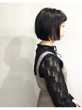 エヌ(N) N/92co. ボブ×インナーカラー バイオレット