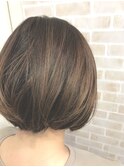 重めハイライトボブ