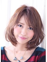 ヘアーズベリー 松原店(hairs BERRY)&nbsp;BERRY_クールショート＿オーガニック＿ボブルフ＿ピンクベージュ