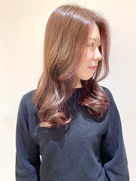 フォーク FOLK 【FOLK】ピンクフェィスフレーミング☆似合わせゆる巻きロング♪