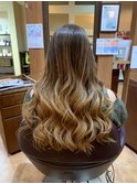 コテ巻き風デジタルパーマ