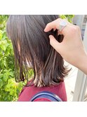 髪質改善×肩上ぱっつんロブ