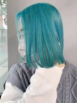 アルバム 渋谷パルコ(ALBUM) ターコイズボブ_チェリーブラウンフェミニンロング_ba383263