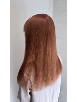 アジールヘア 池袋東口店(agir hair) コーラルピンクオレンジカラー大人かわいい10代20代