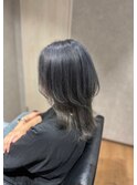 20代30代ダブルカラーブリーチ立体感グラデーション透明感